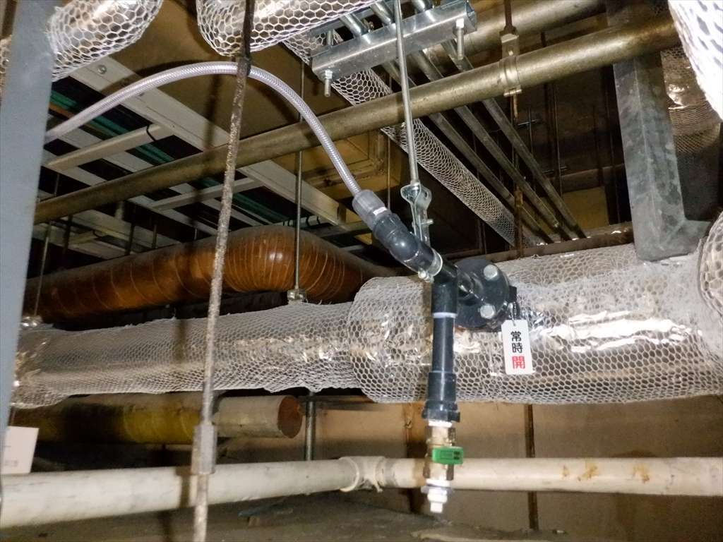 注入口　チャッキ弁交換後